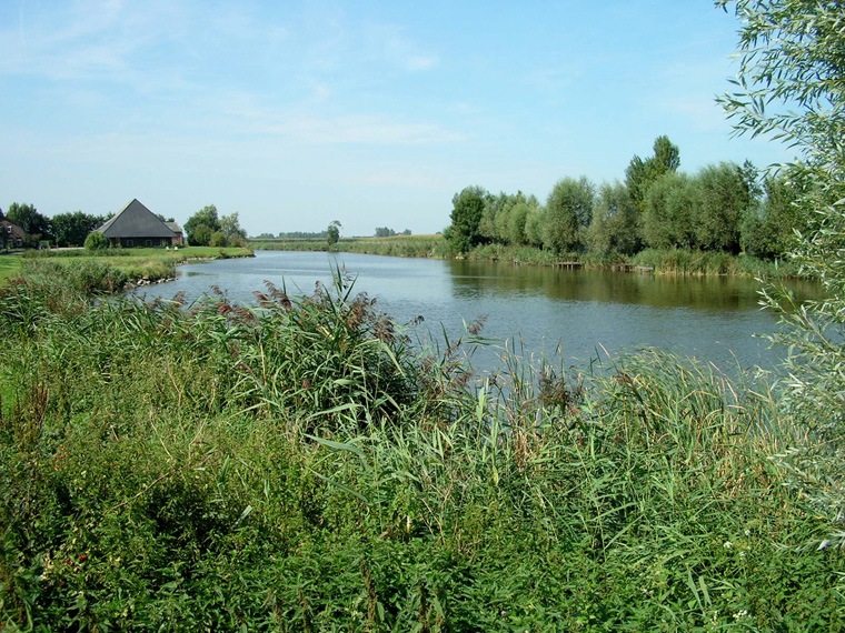 kreek in de polders rond Breskens